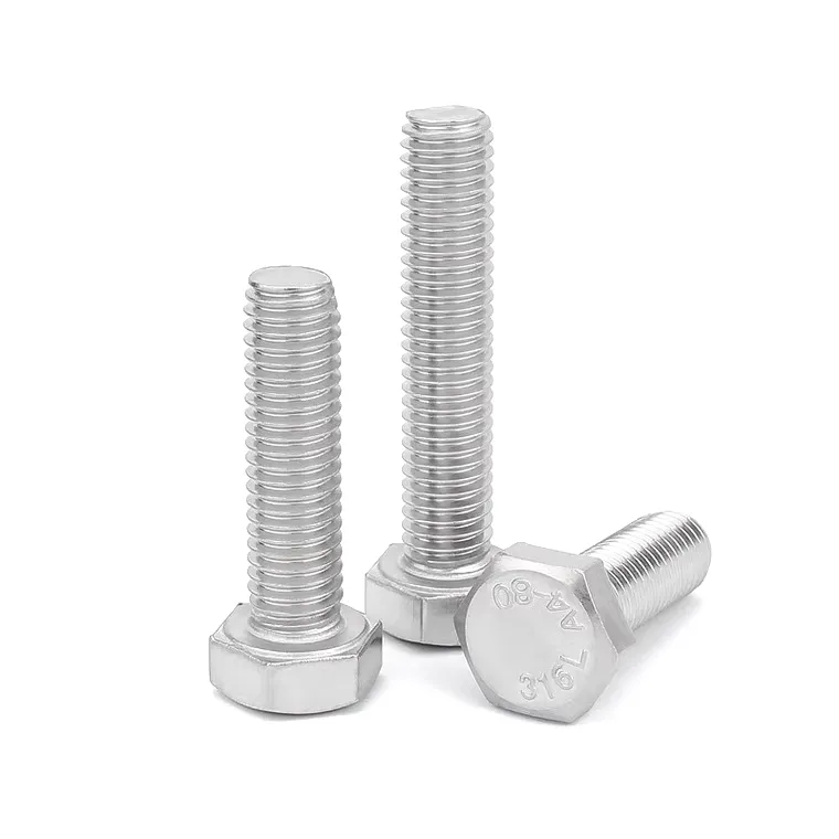 A4-80 stainless steel screw full thread
