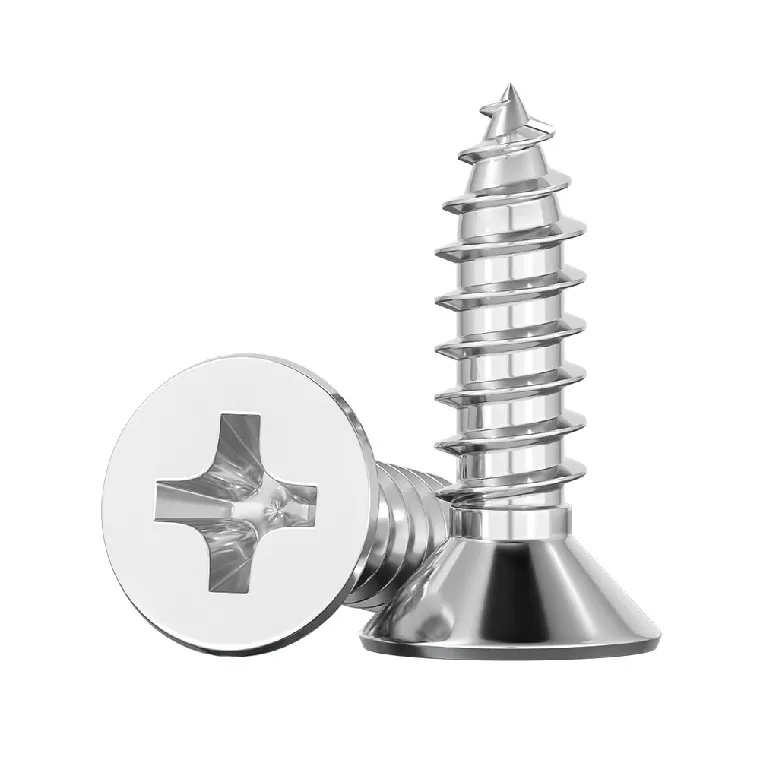 A4 countersunk cross stainless steel tapping screw