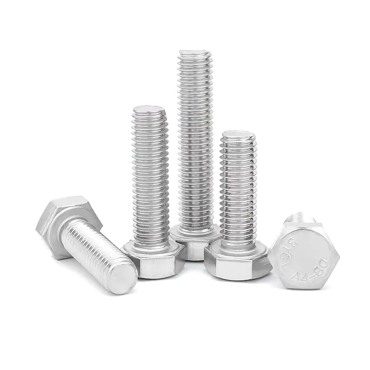 DIN933 stainless steel hexagonal bolts
