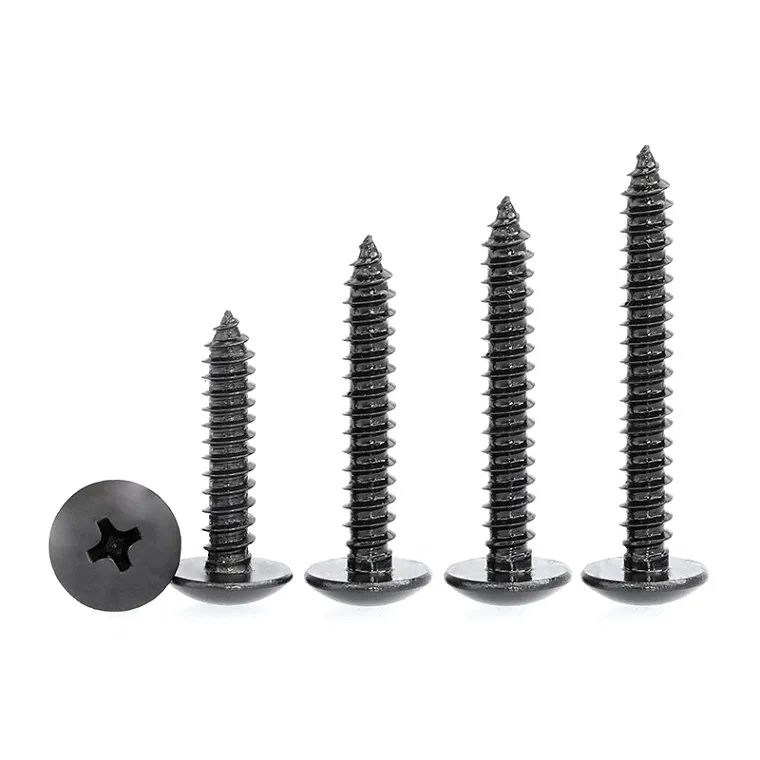 black stainless self tapping screws