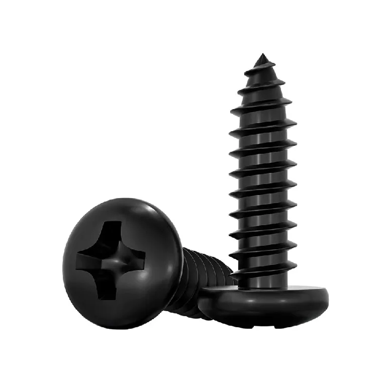 black stainless steel wood screws