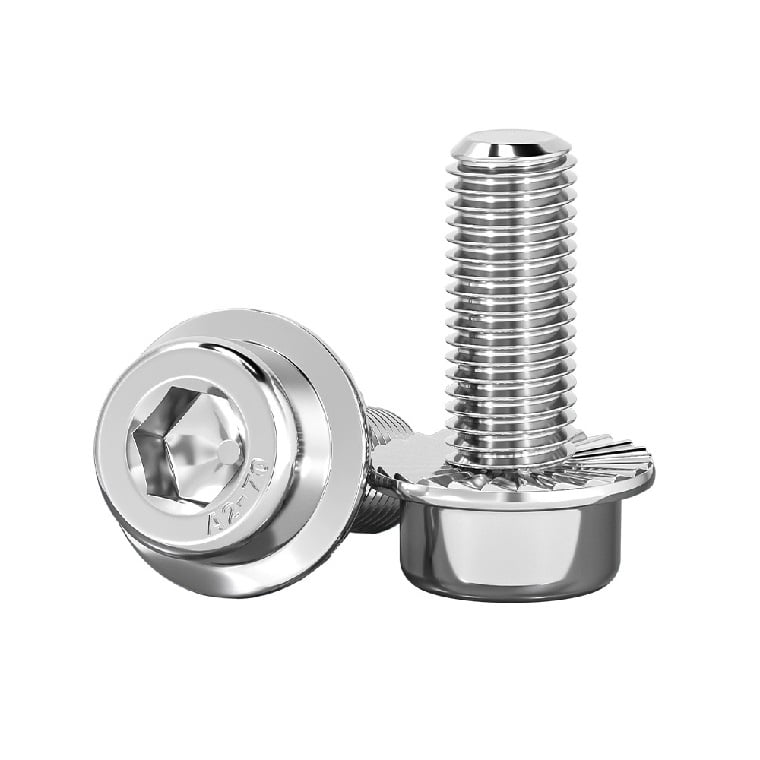 DIN6921 stainless steel flange bolts full thread